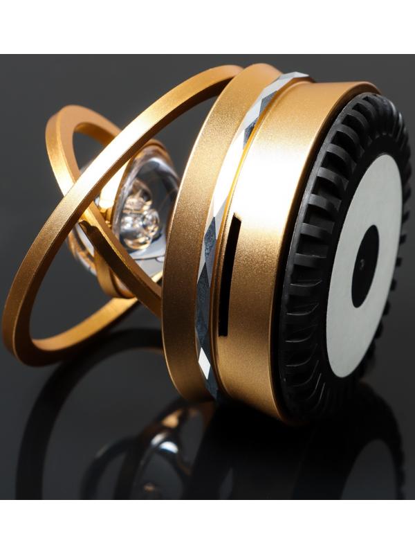 Аксессуар на панель, гравитационные кольца, вращается от солнца, галактика, золото