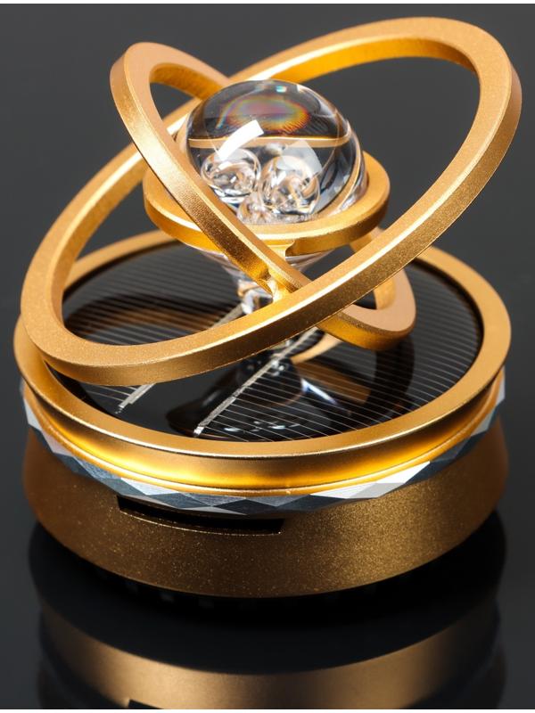 Аксессуар на панель, гравитационные кольца, вращается от солнца, галактика, золото