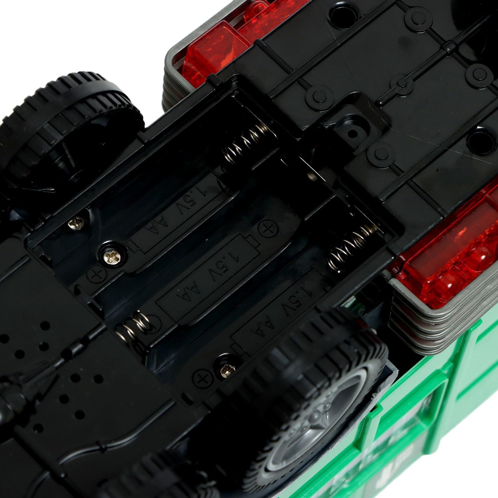 Машина «Мусоровоз», свет, звук, работает от батареек