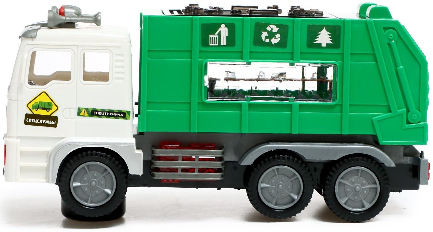 Машина «Мусоровоз», свет, звук, работает от батареек
