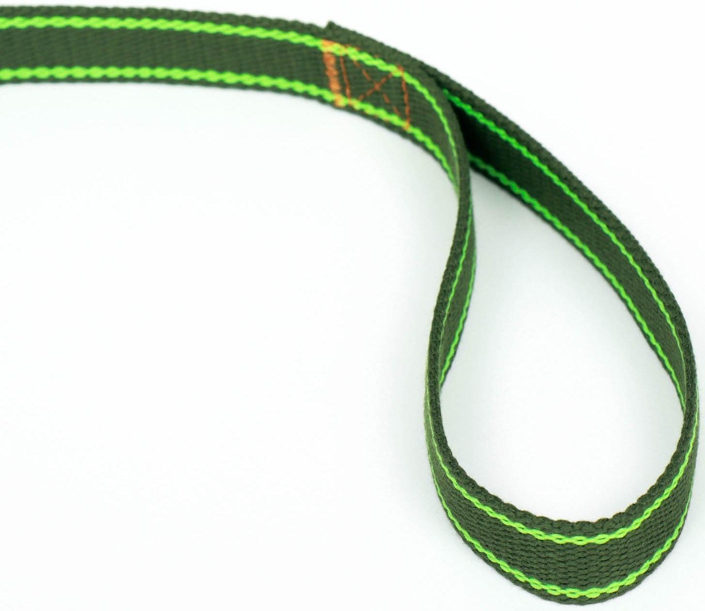 Поводок брезентовый, 2,7 м х 2,5 см, хаки/салатовый
