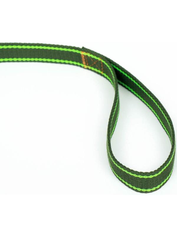 Поводок брезентовый, 2,7 м х 2,5 см, хаки/салатовый