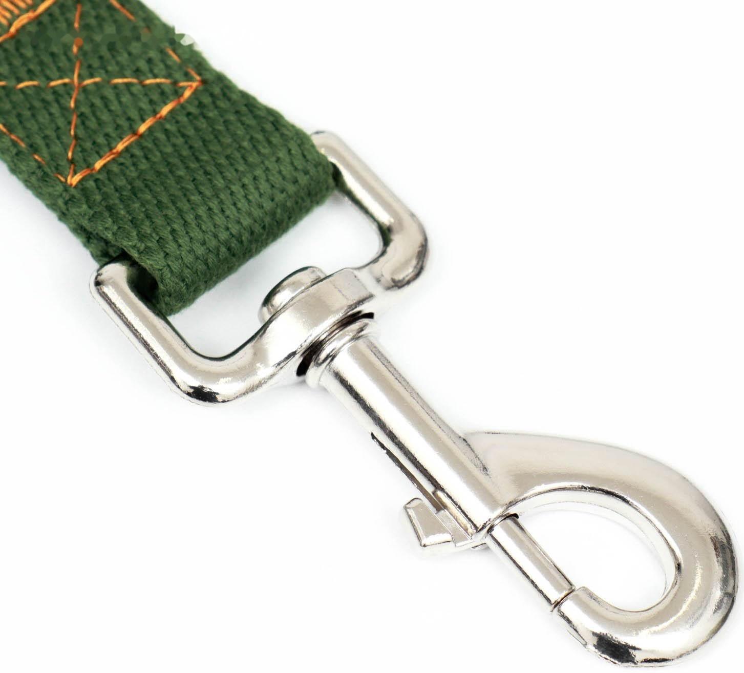 Поводок брезентовый, 10 м х 2,5 см, хаки