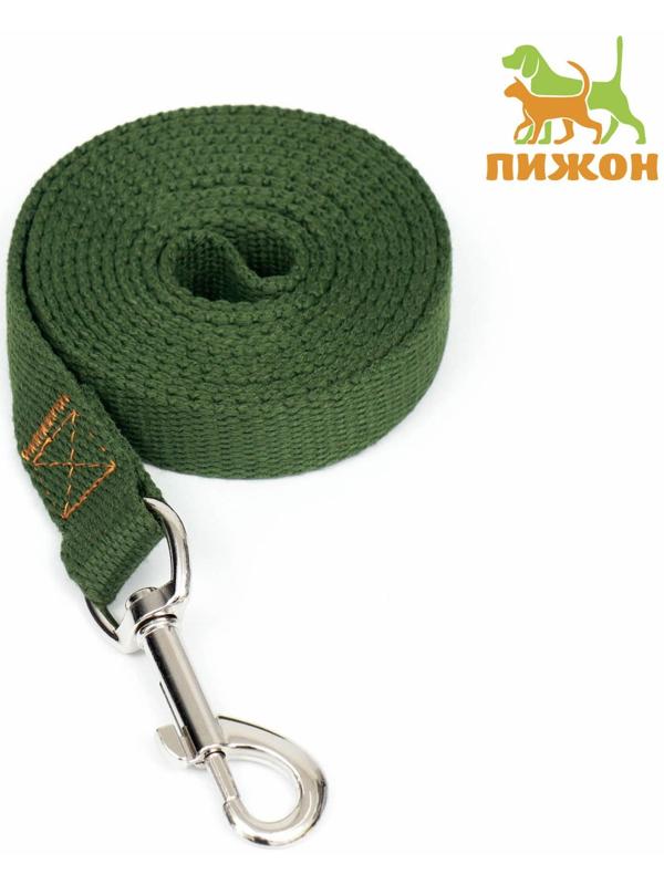 Поводок брезентовый, 2 м х 2 см, хаки