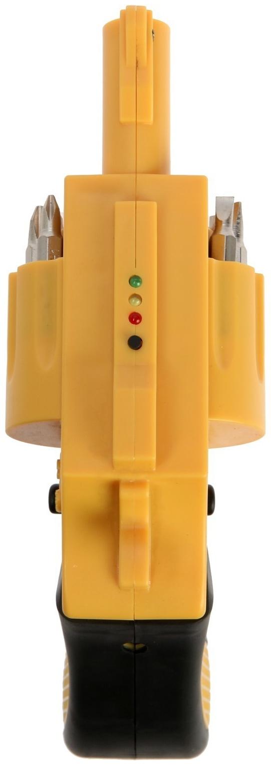 Аккумуляторная отвертка ТУНДРА, 3.6 В, 1.3 Ач, Li-lon, 3 Нм, 200 об/мин, индикатор заряда