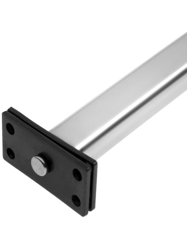 Доводчик дверной ТУНДРА,до 40 кг, врезной, пружинный, цепной, цвет хром