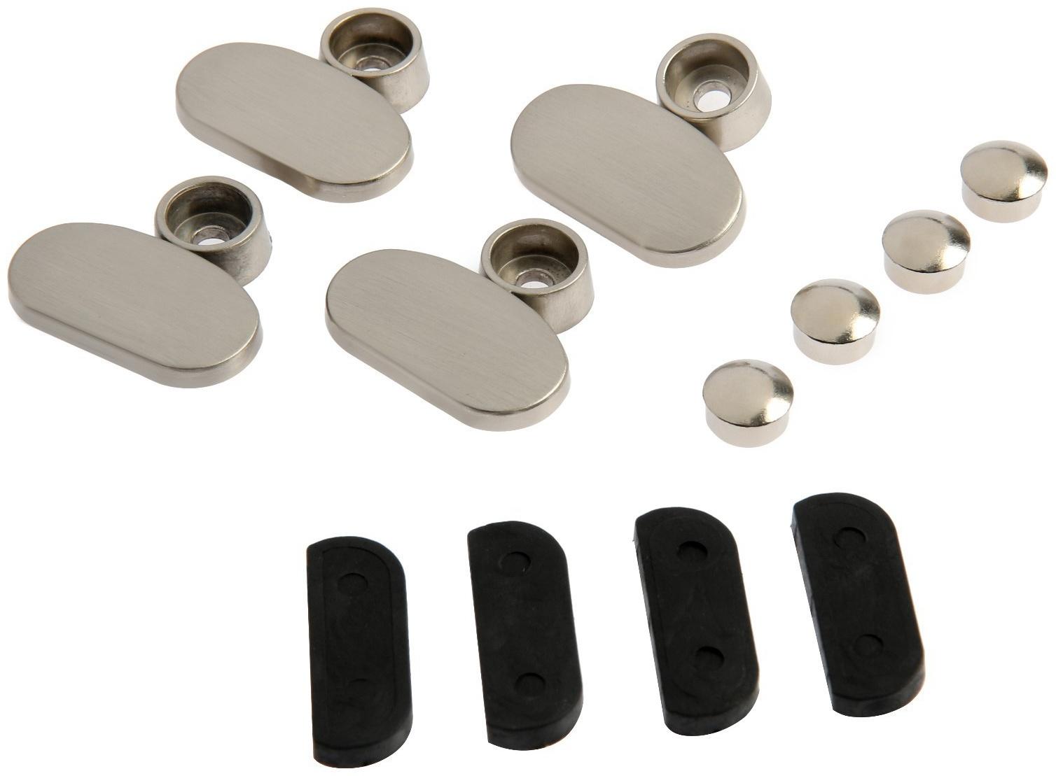 Зеркалодержатель (арт.2025), без сверления, цвет матовый никель