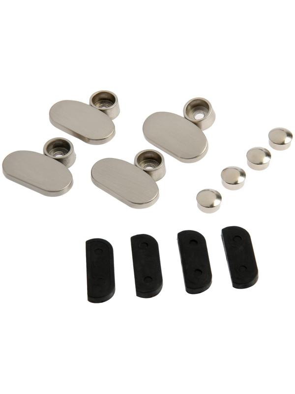 Зеркалодержатель (арт.2025), без сверления, цвет матовый никель