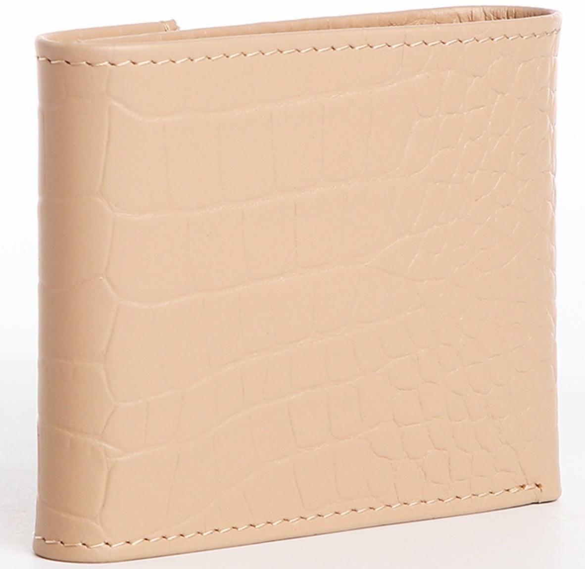 Кошелёк на кнопке, цвет пудровый