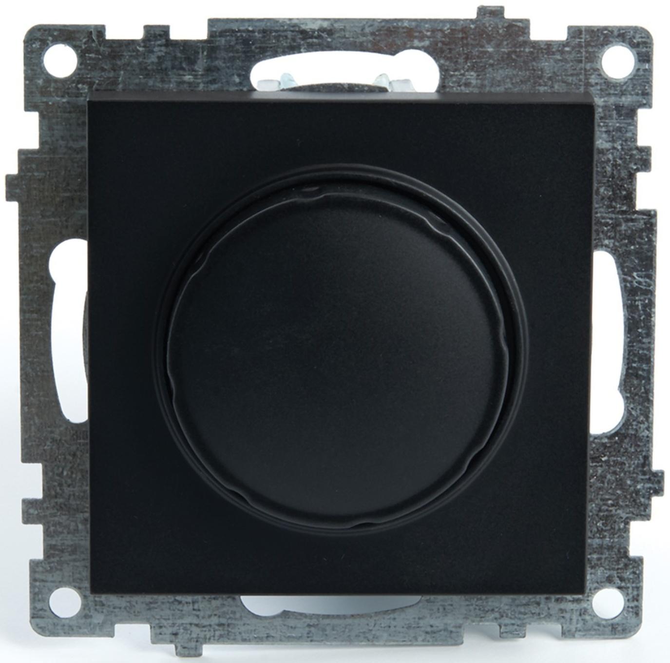 Выключатель диммирующий TRIAC (механизм) 250В, 500W, серия Катрин, GLS10-7106-05, черный