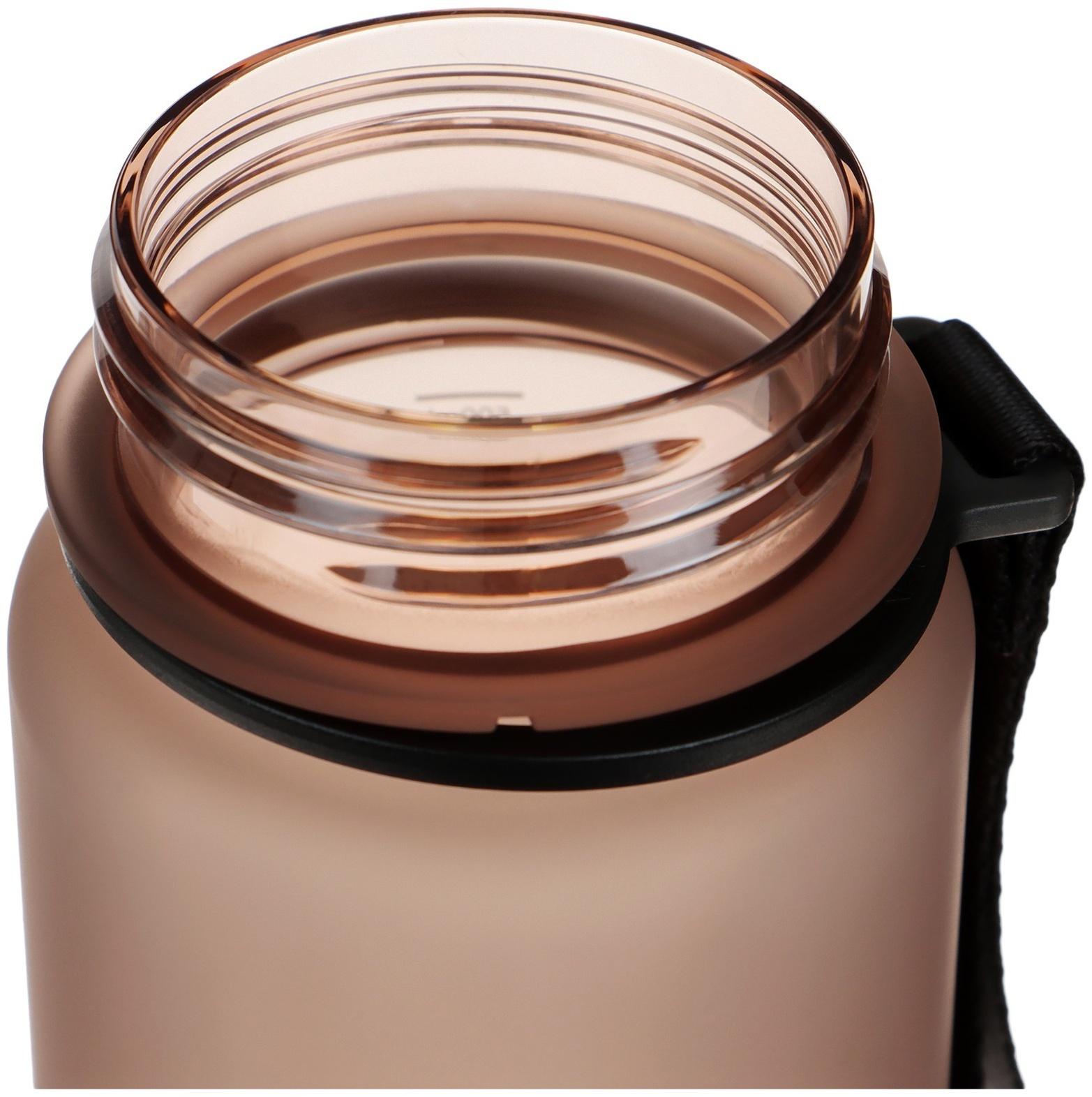 Бутылка спортивная для воды ONLYTOP Fitness, 500 мл, цвет серый