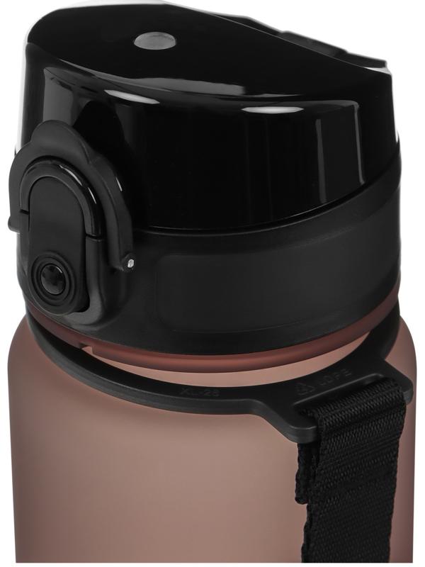 Бутылка спортивная для воды ONLYTOP Fitness, 500 мл, цвет серый