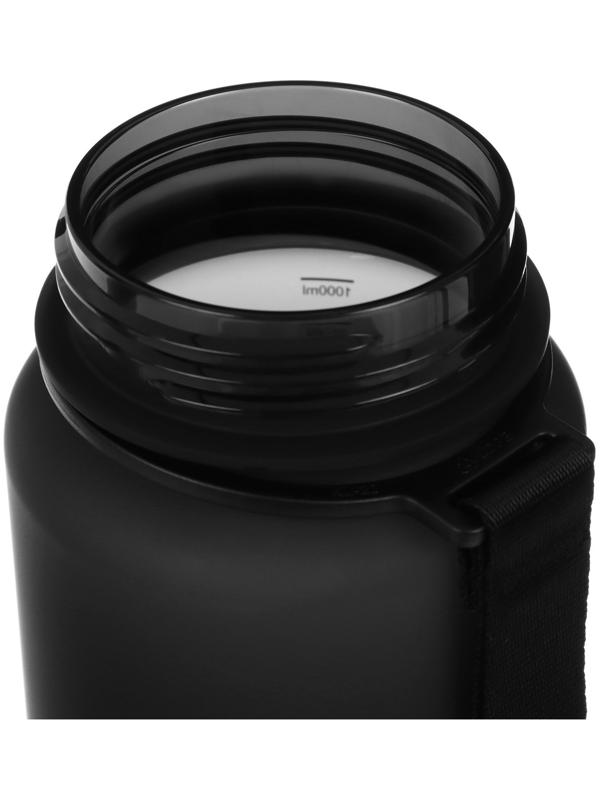 Бутылка спортивная для воды ONLYTOP, 1000 мл, цвет чёрный