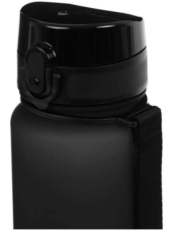 Бутылка спортивная для воды ONLYTOP, 1000 мл, цвет чёрный