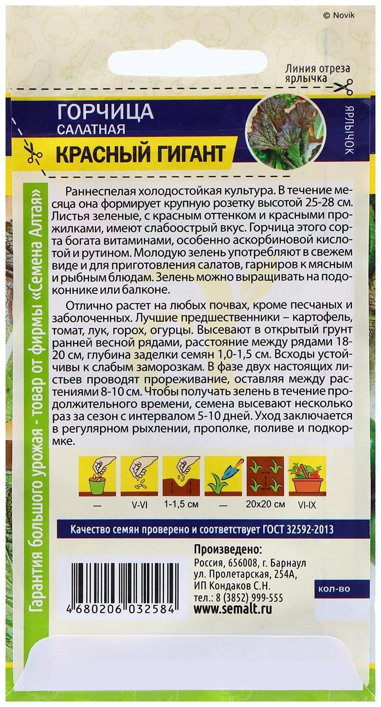 Семена Горчица 