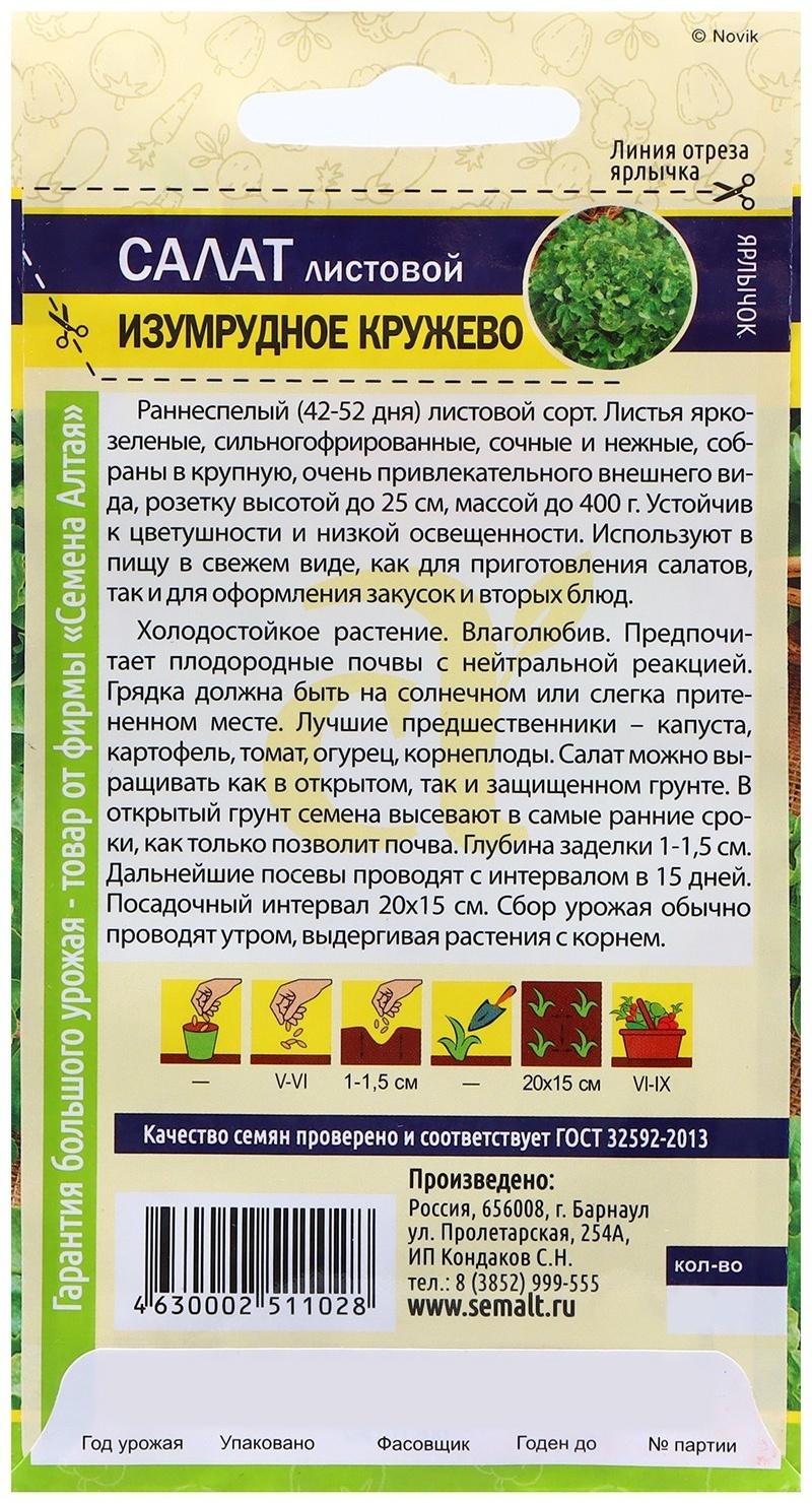 Семена Салат 