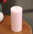 Свеча-цилиндр гладкая,5х10 см, пальмовый воск, светло-розовая, 6 ч