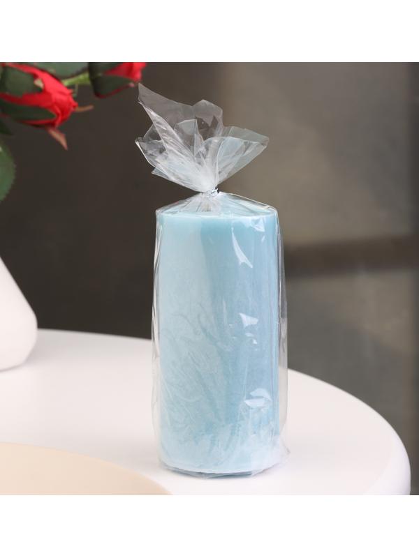 Свеча-цилиндр гладкая,5х10 см, пальмовый воск, нива, 6 ч