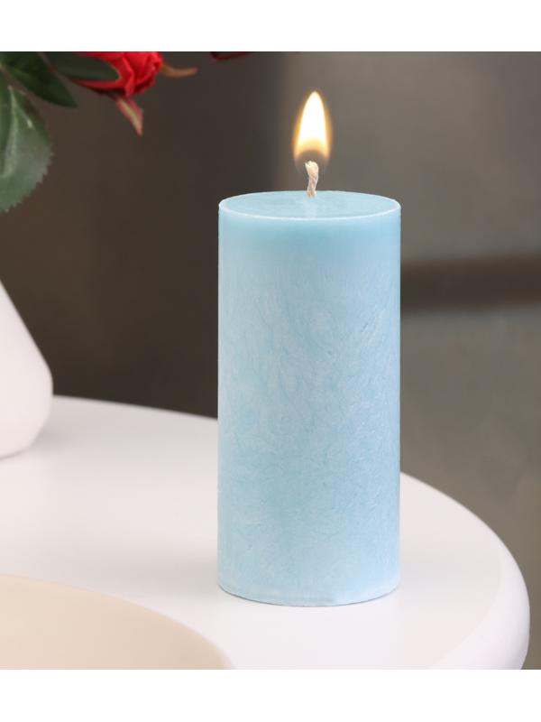 Свеча-цилиндр гладкая,5х10 см, пальмовый воск, нива, 6 ч