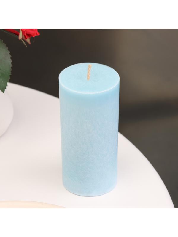 Свеча-цилиндр гладкая,5х10 см, пальмовый воск, нива, 6 ч