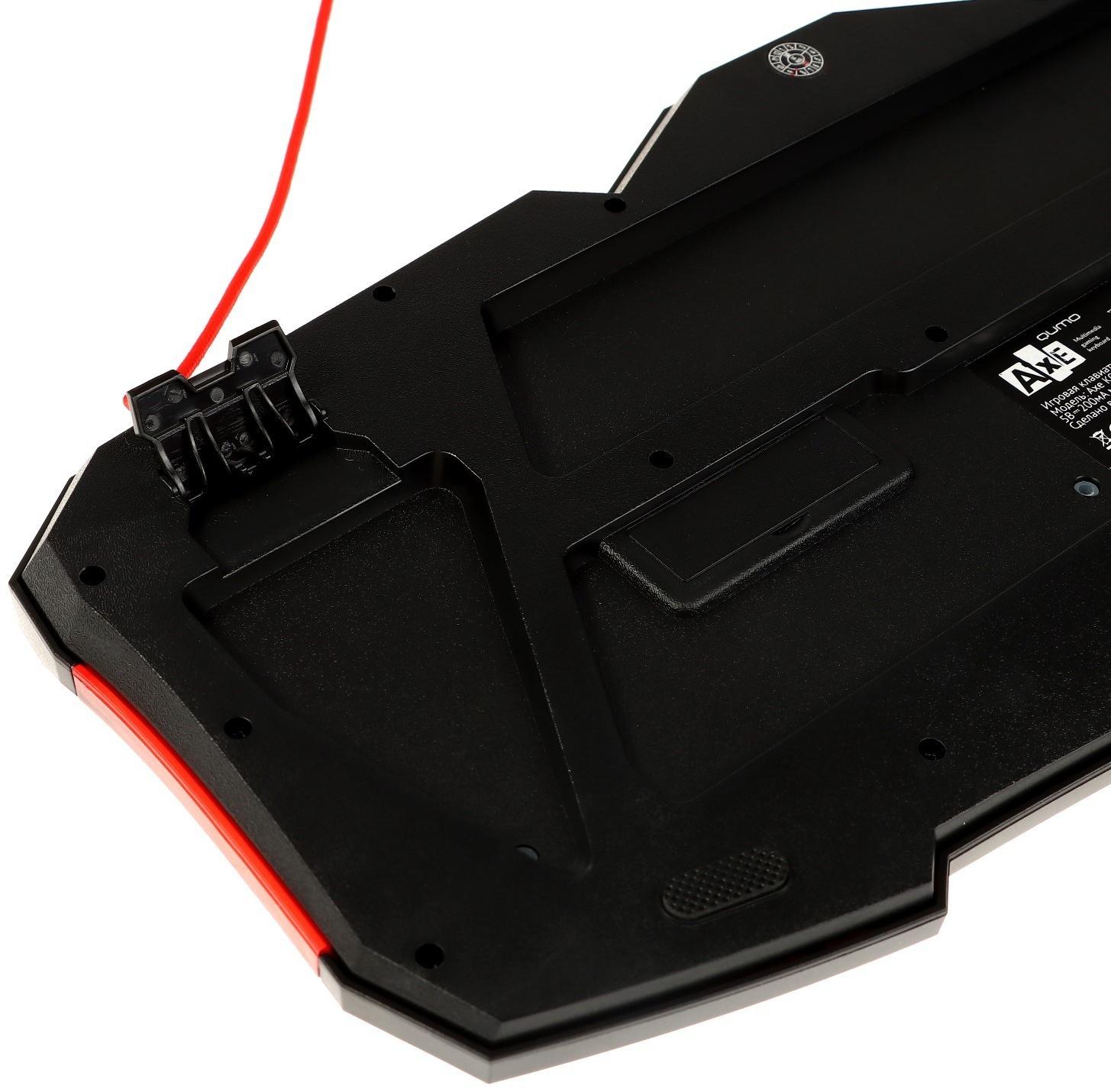 Игровой набор Qumo Axe Strike 3 в 1, клавиатура+мышь+ковер, проводной, 2400 dpi