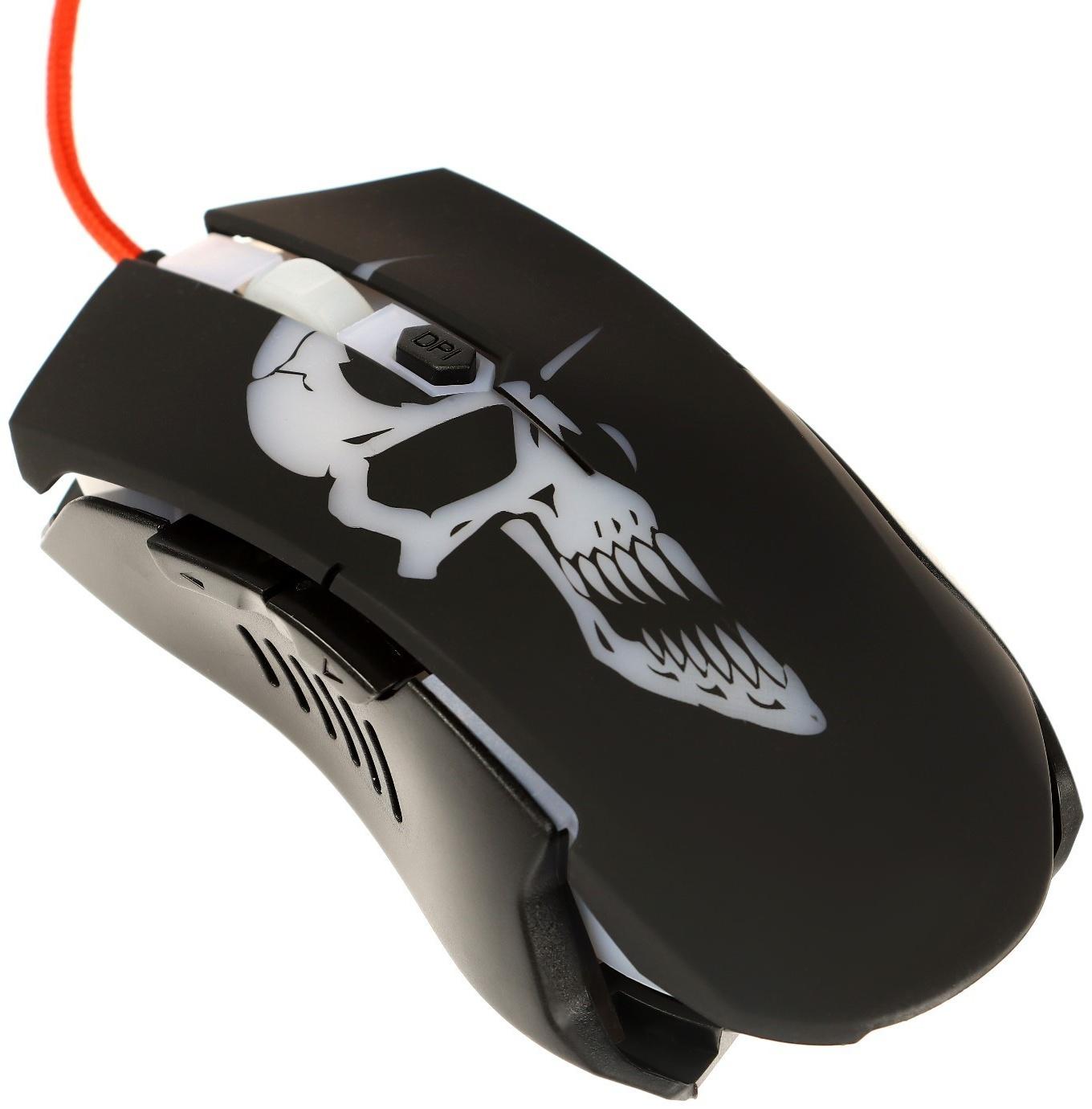 Игровой набор Qumo Axe Strike 3 в 1, клавиатура+мышь+ковер, проводной, 2400 dpi