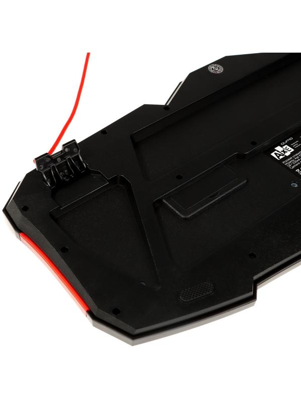 Игровой набор Qumo Axe Strike 3 в 1, клавиатура+мышь+ковер, проводной, 2400 dpi