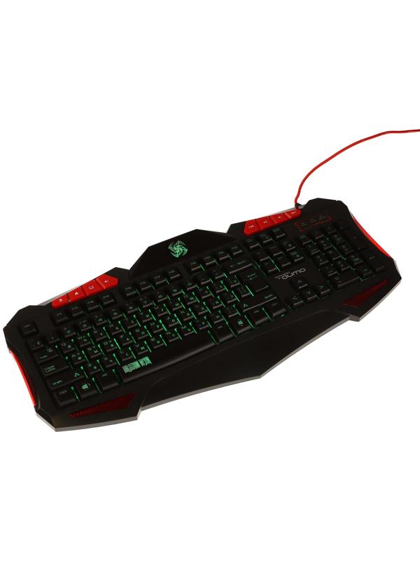 Игровой набор Qumo Axe Strike 3 в 1, клавиатура+мышь+ковер, проводной, 2400 dpi