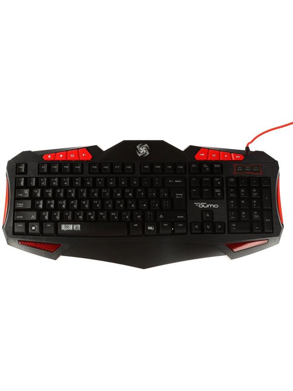 Игровой набор Qumo Axe Strike 3 в 1, клавиатура+мышь+ковер, проводной, 2400 dpi