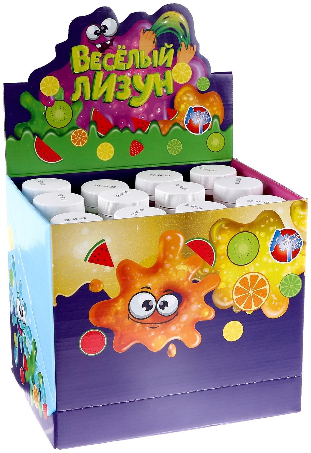 Лизун «Весёлый» 240 г, цвет МИКС