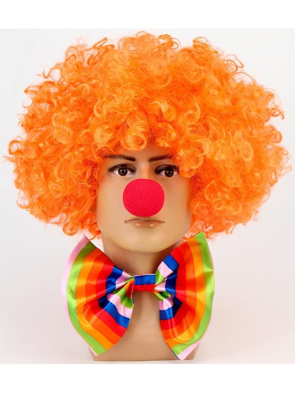 Карнавальный набор Клоуна бант22 верт. полоски + нос+парик