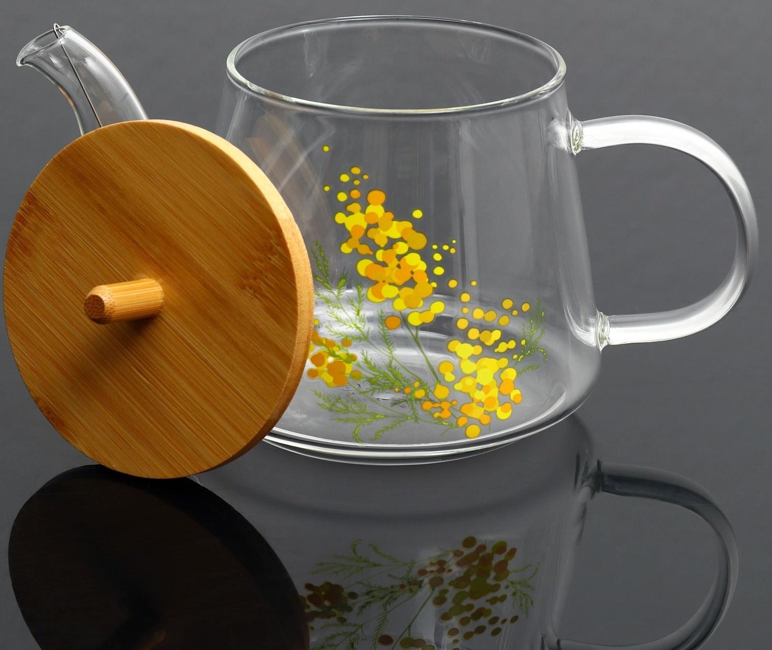 Чайник «Нежная мимоза», 600 мл