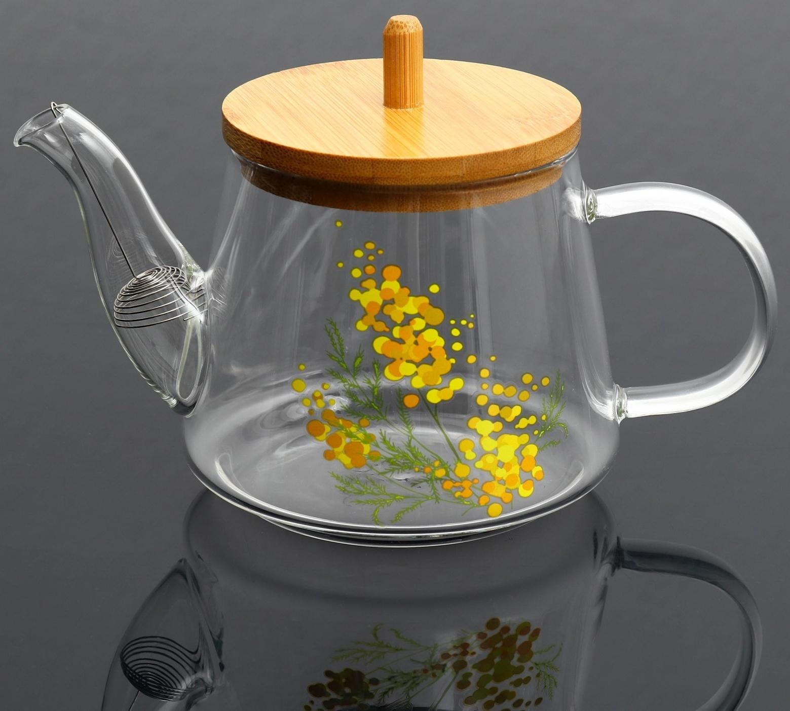 Чайник «Нежная мимоза», 600 мл