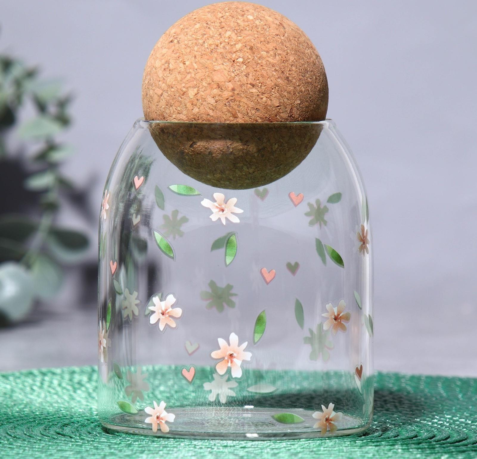 Банка для хранения «Цветочки», 500 мл