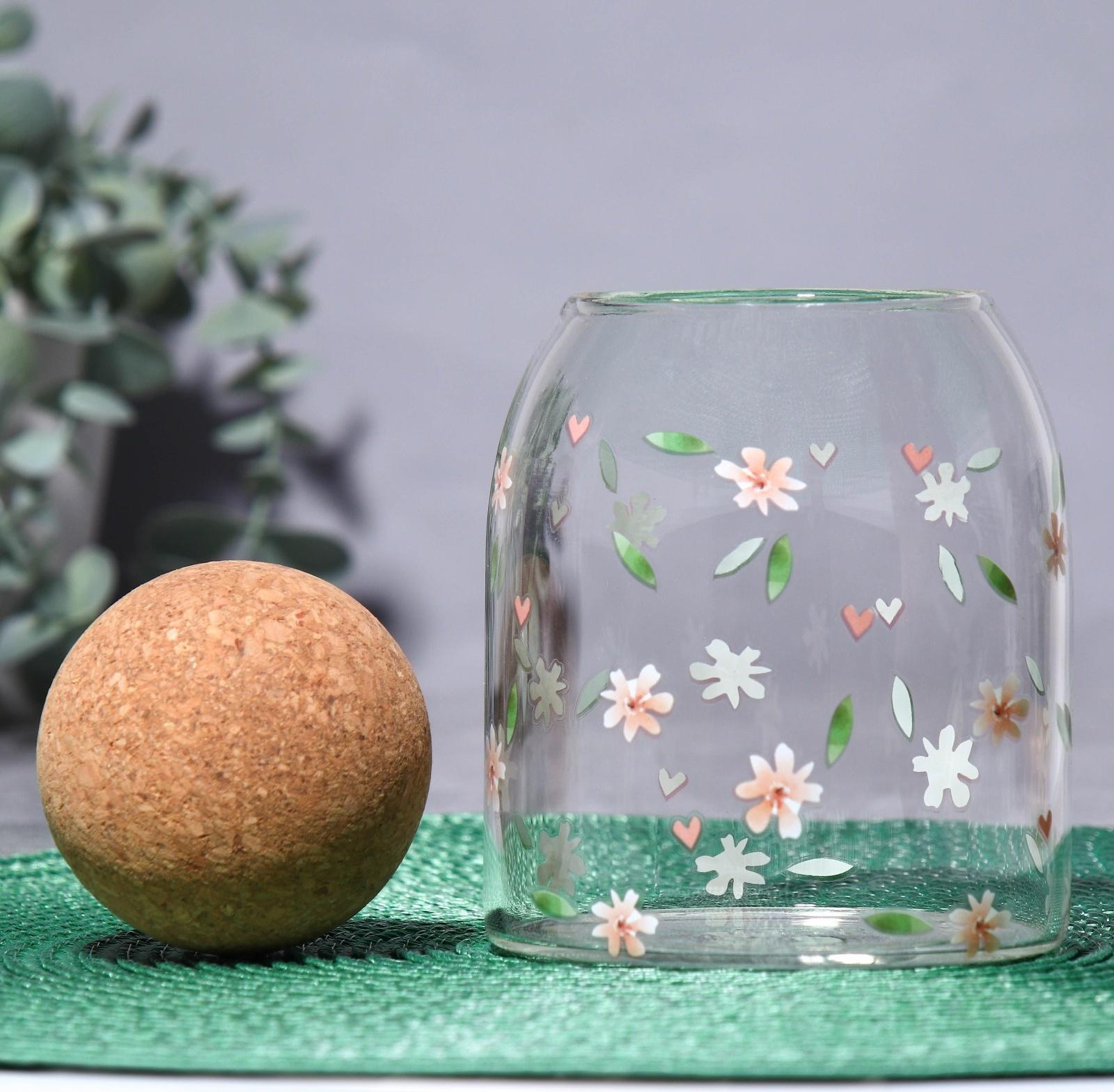 Банка для хранения «Цветочки», 500 мл