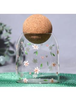 Банка для хранения «Цветочки», 500 мл