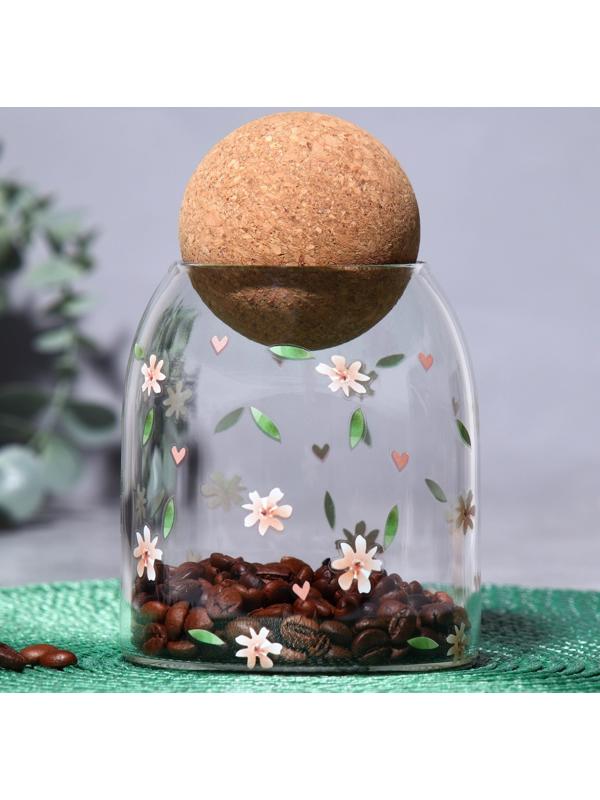 Банка для хранения «Цветочки», 500 мл