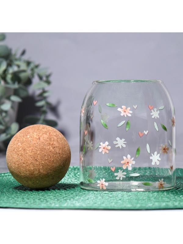 Банка для хранения «Цветочки», 500 мл