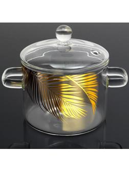 Кастрюля из жаропрочного стекла «Тропики», 1300 мл