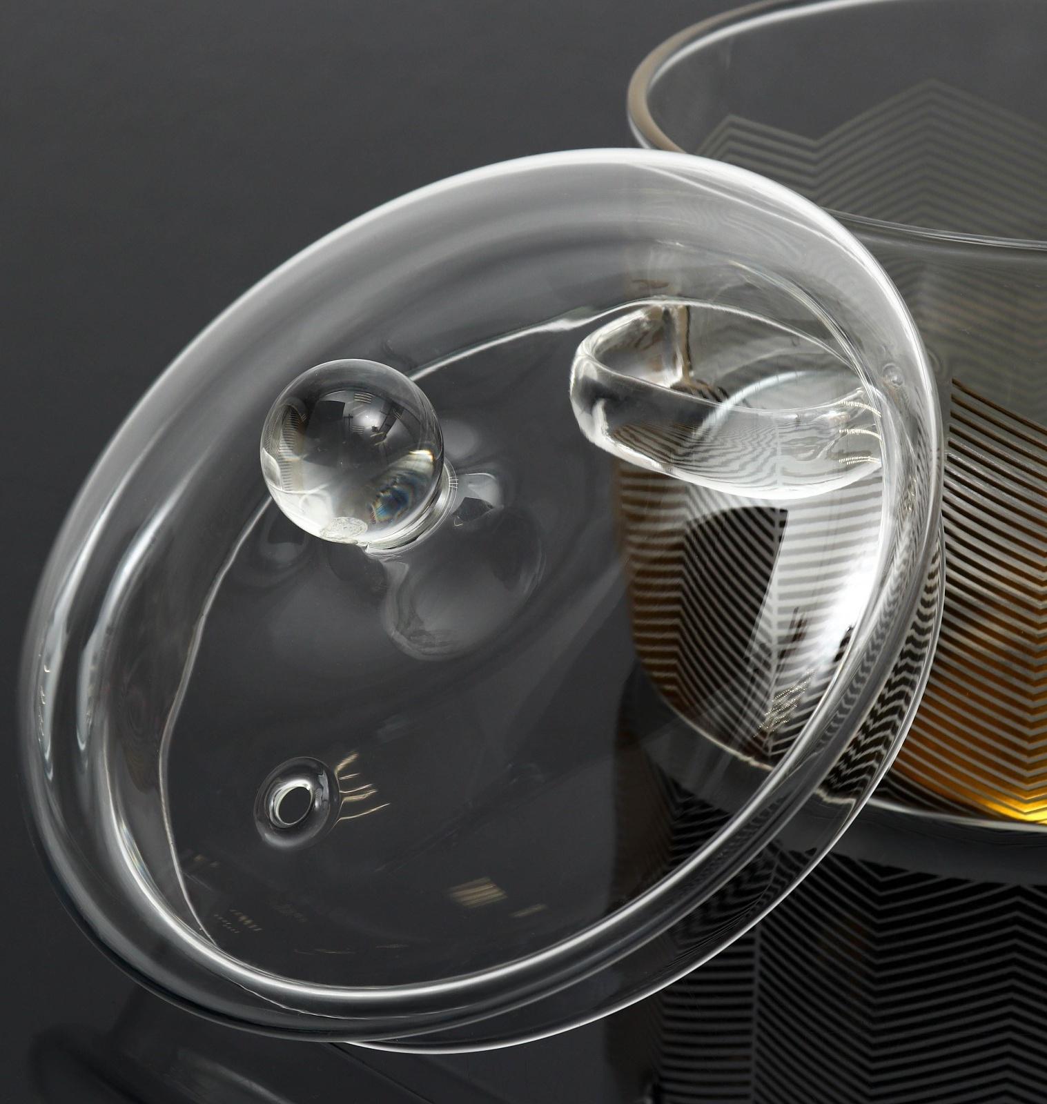 Кастрюля из жаропрочного стекла «Геометрия», 1500 мл