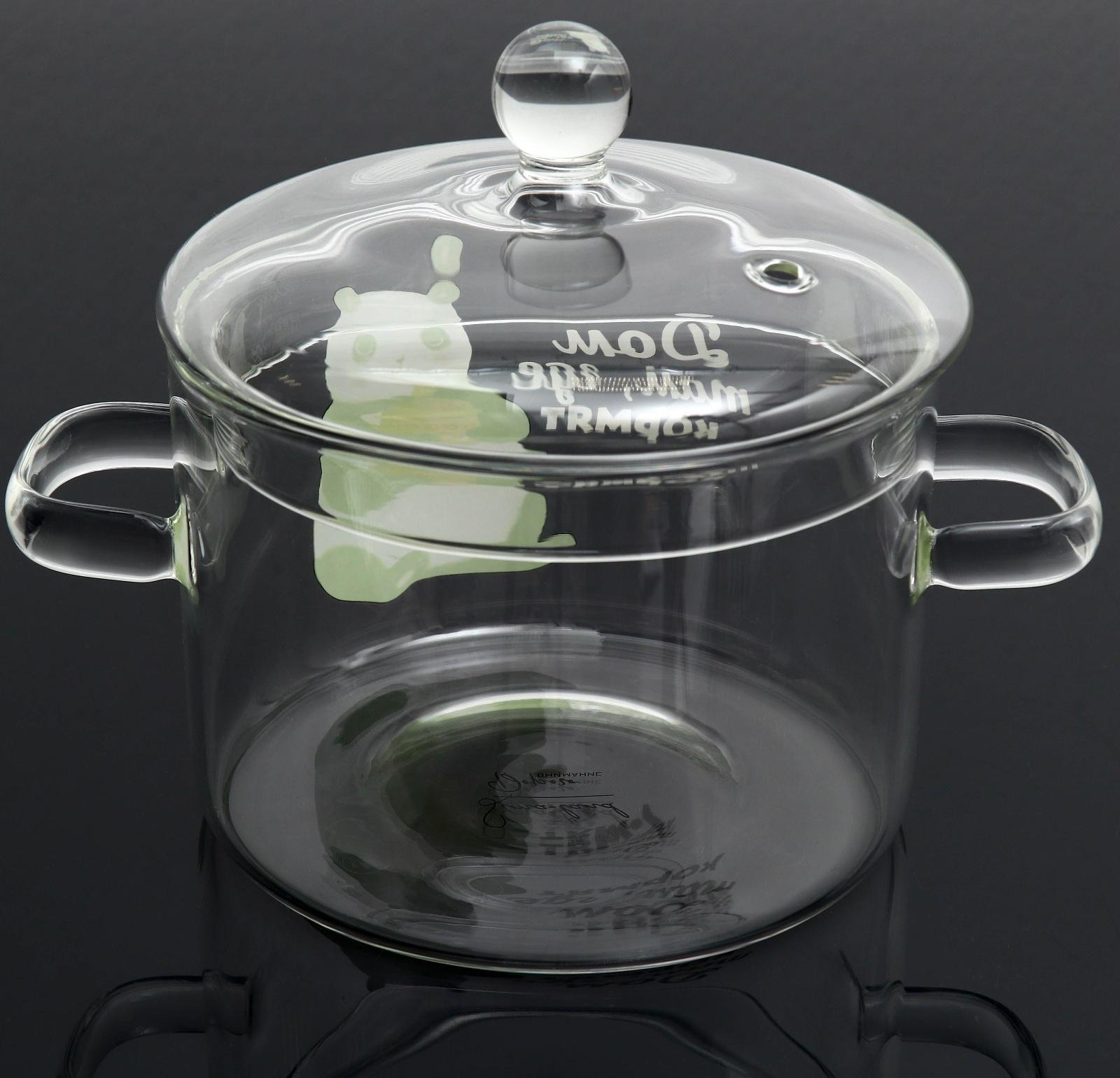 Кастрюля из жаропрочного стекла «Дом там, где кормят», 1500 мл