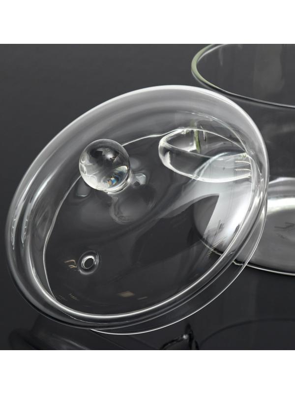 Кастрюля из жаропрочного стекла «Дом там, где кормят», 1500 мл