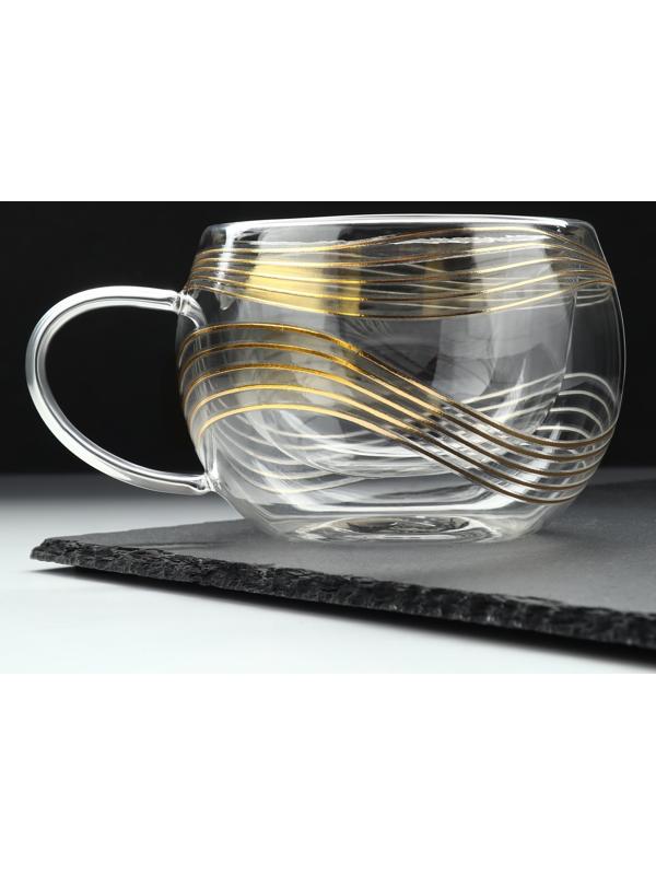 Кружка с двойными стенками «Геометрия», 270 мл