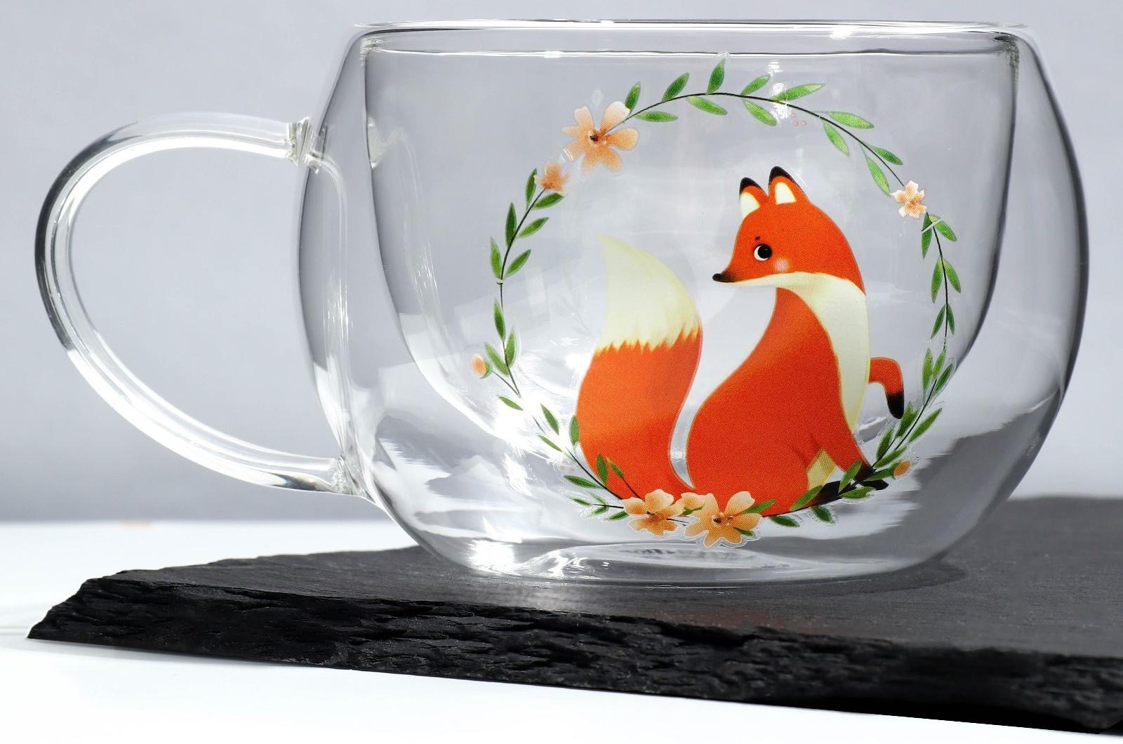 Кружка с двойными стенками «Лисичка», 270 мл