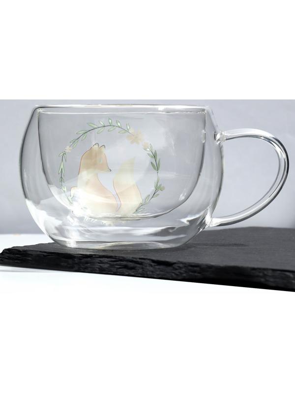 Кружка с двойными стенками «Лисичка», 270 мл