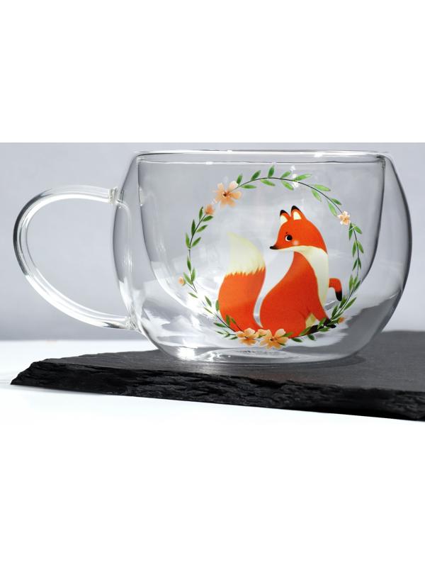 Кружка с двойными стенками «Лисичка», 270 мл