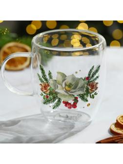 Кружка с двойными стенками «Зимние истории», 300 мл