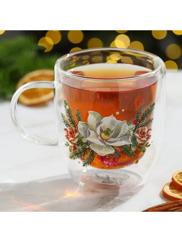 Кружка с двойными стенками «Зимние истории», 300 мл