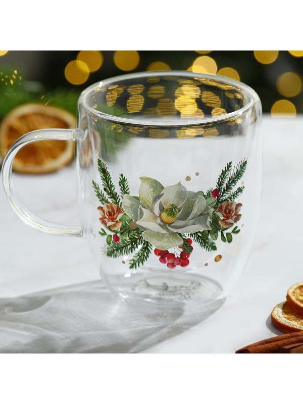 Кружка с двойными стенками «Зимние истории», 300 мл