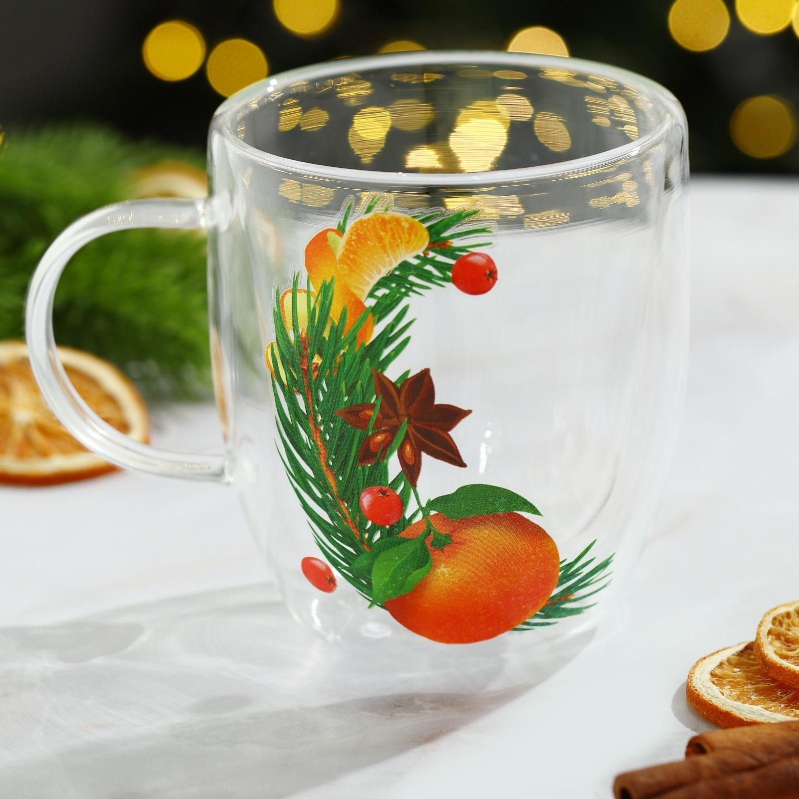 Кружка с двойными стенками «Аромат праздника», 300 мл